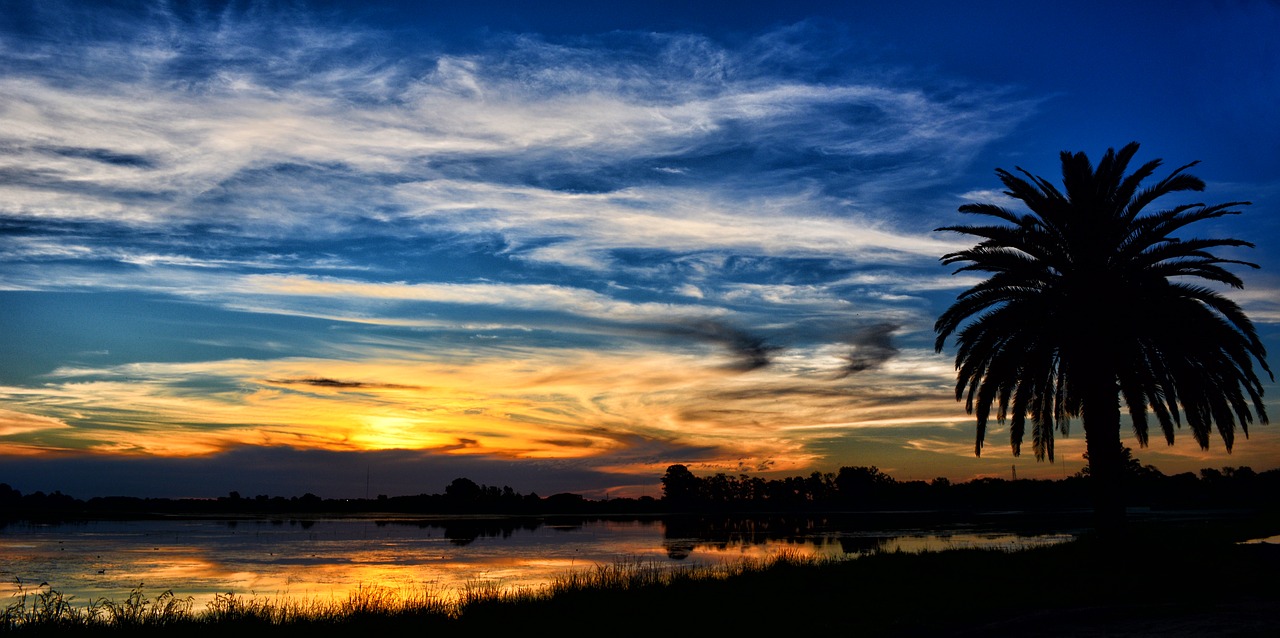 Image - landscape sunset laguna