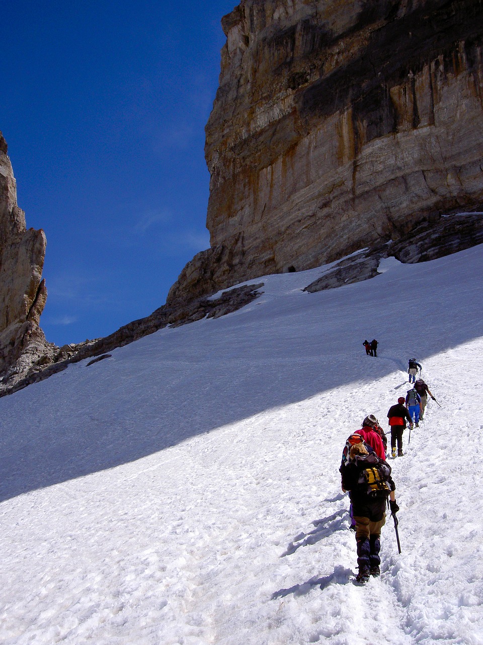 Image - mountain snow mountaineering step