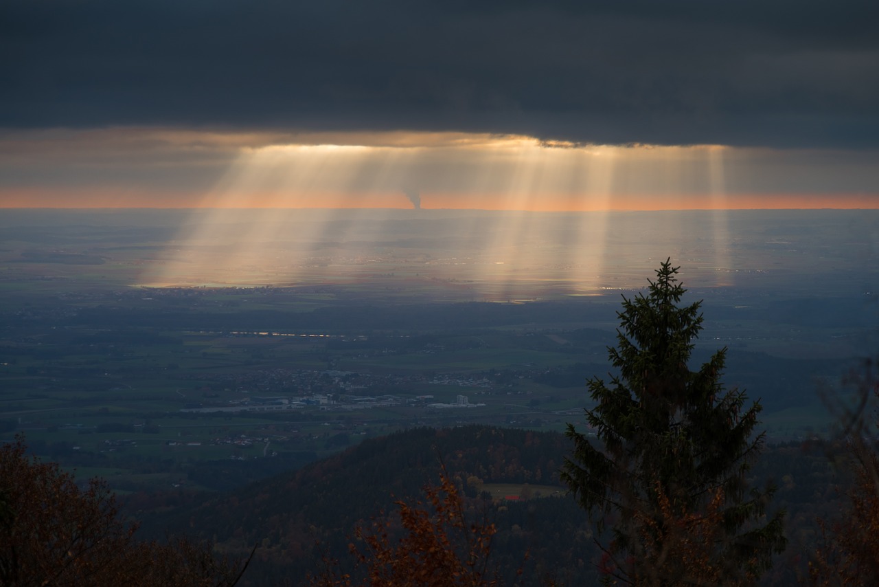 Image - sunset light abendstimmung sky