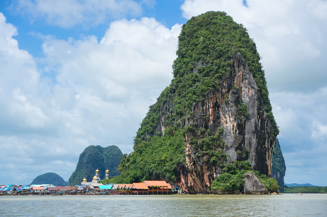 Image - phang nga bay limestone cliff