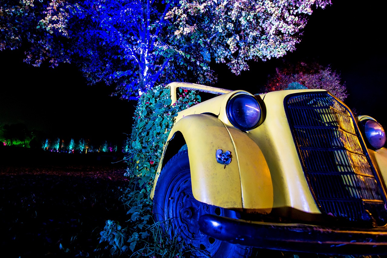 Image - oldtimer lights classic old pkw