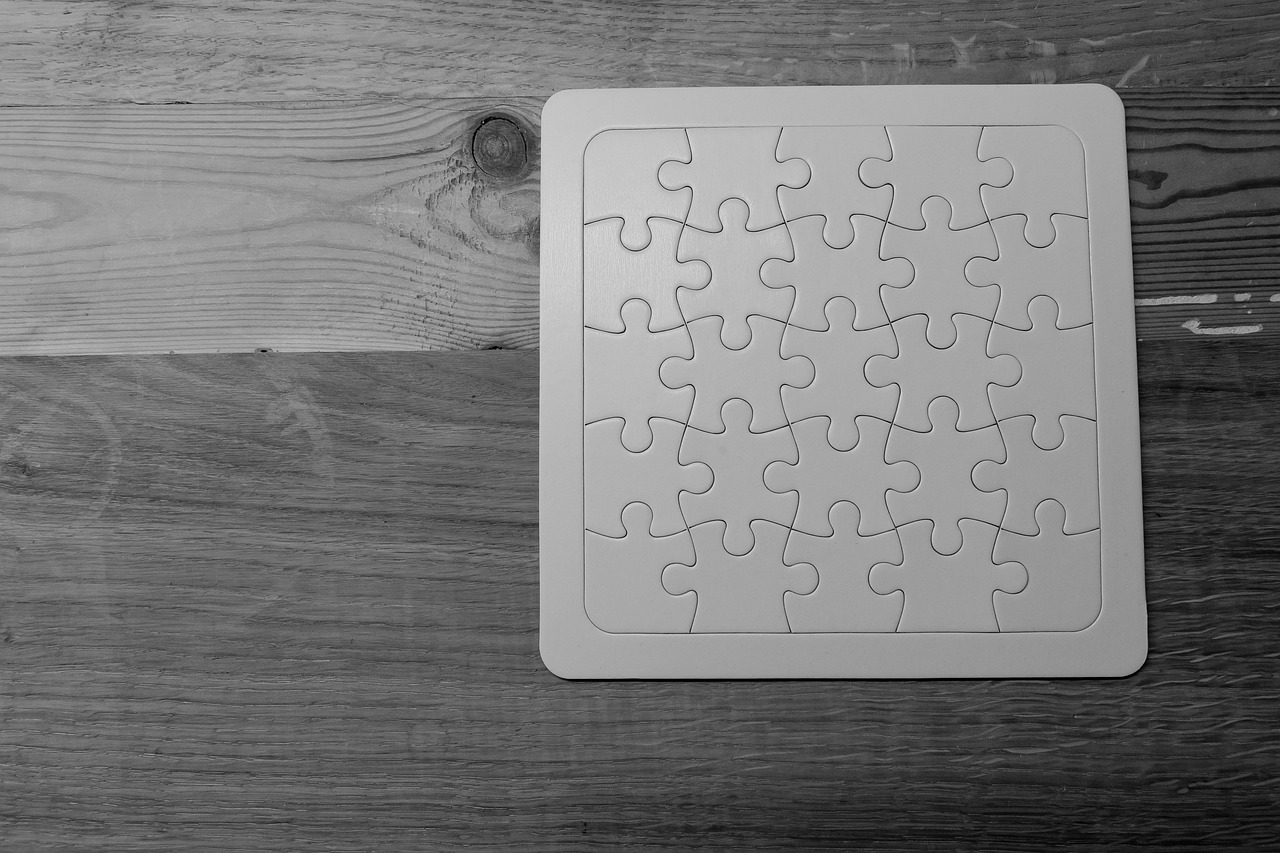 Image - puzzle empty white puzzle piece