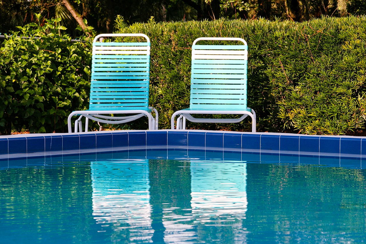 Image - swimming pool lounge water chair