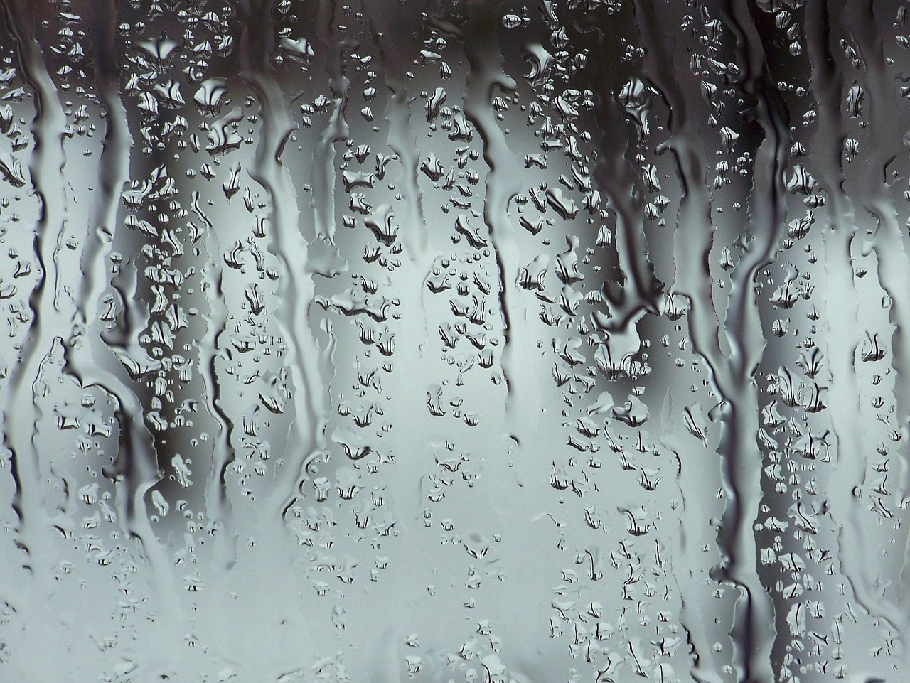 Image - rain raining raindrops window