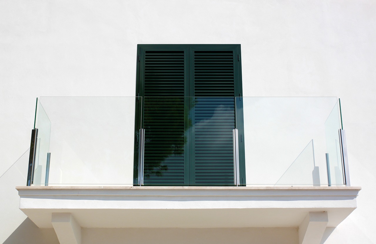 Image - window balcony modern building