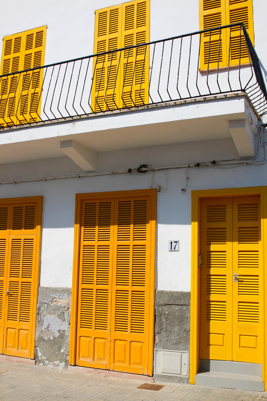 Image - window shutters balcony home