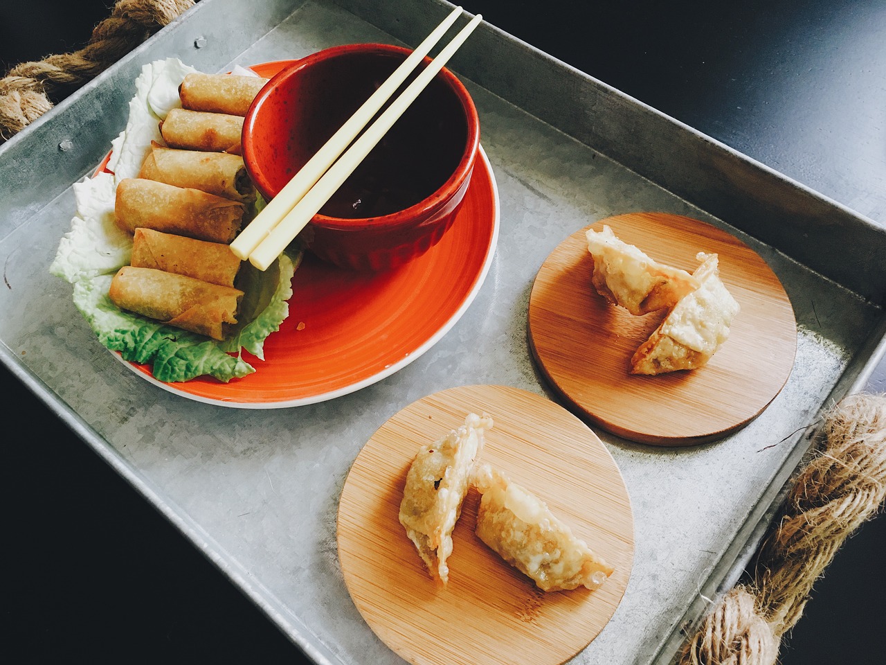 Image - food potstickers dumplings asian