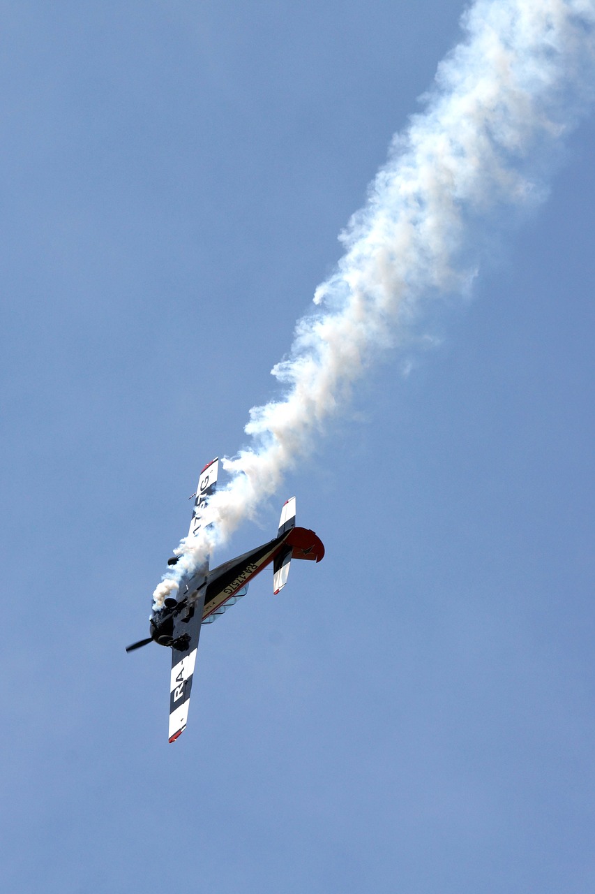 Image - plane blue sky flight summer