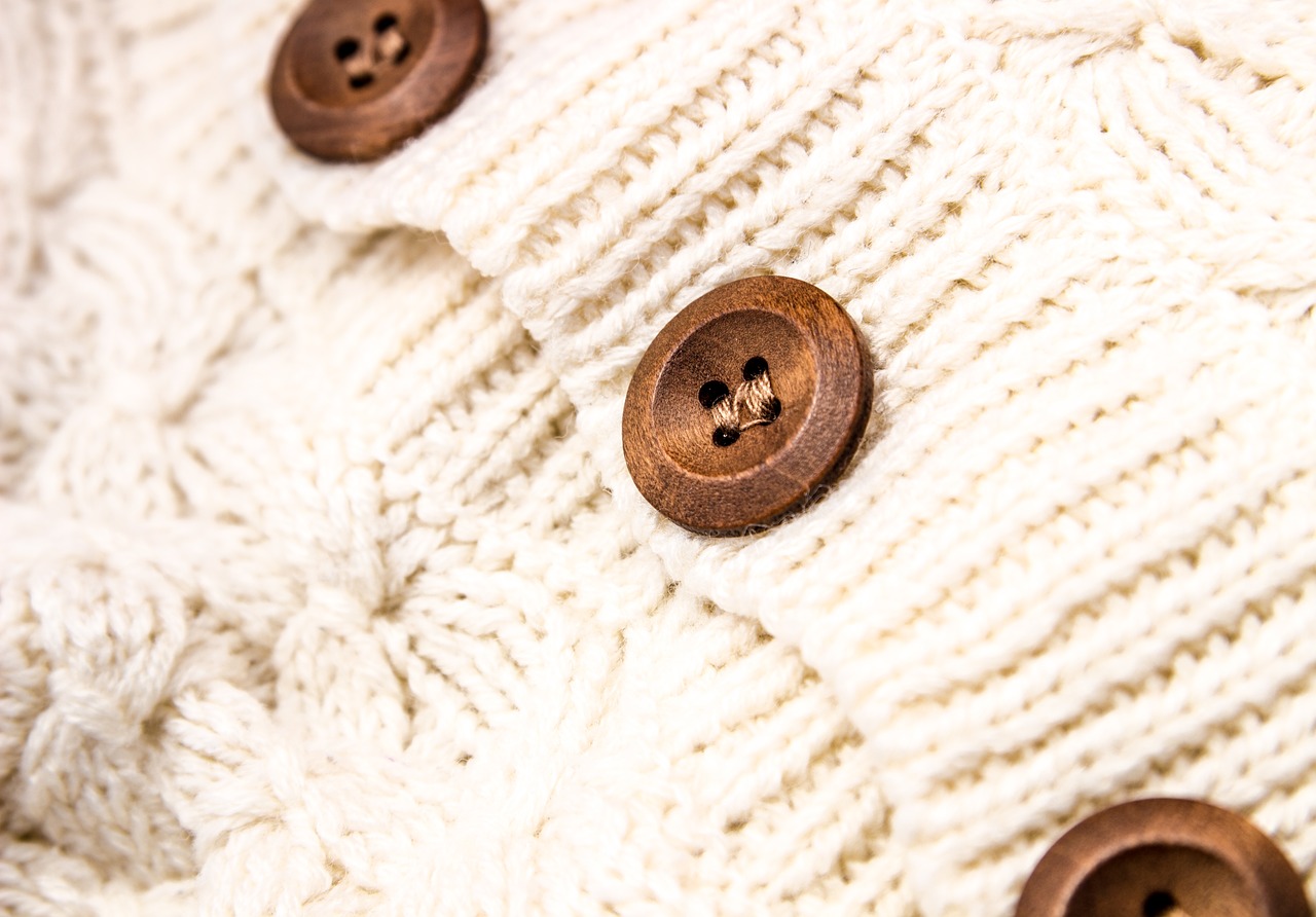 Image - fabric sew buttons sweater