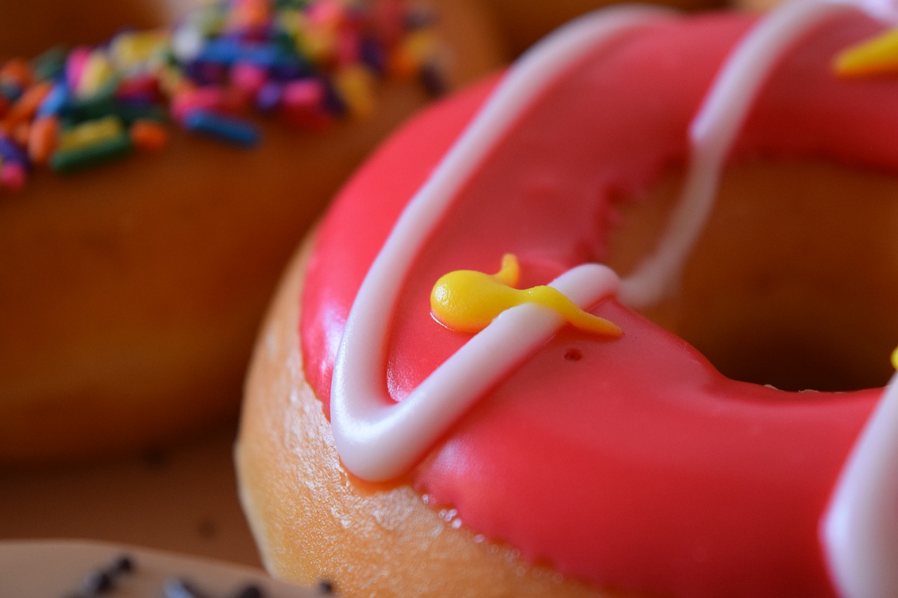 Image - donut baked goods sweet glaze