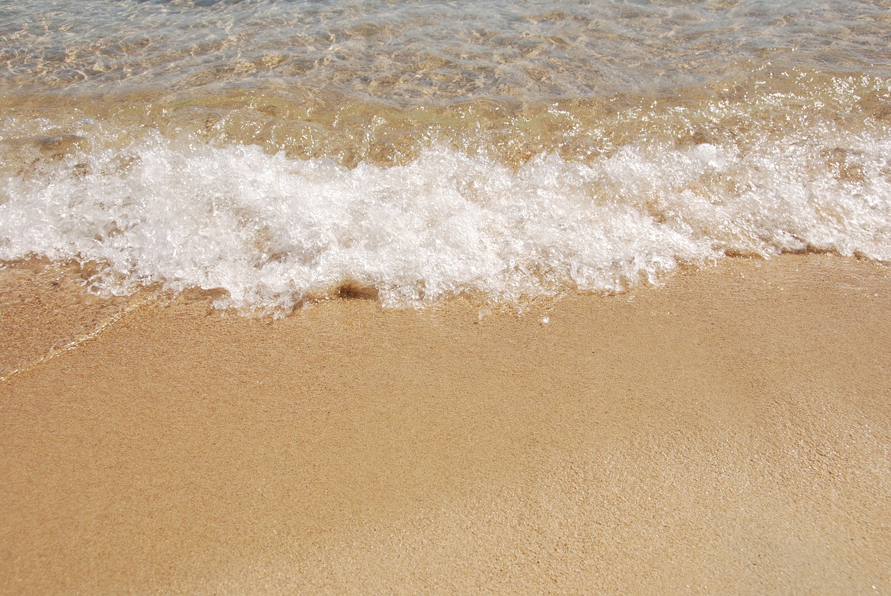 Image - sea water beach sand clear foam