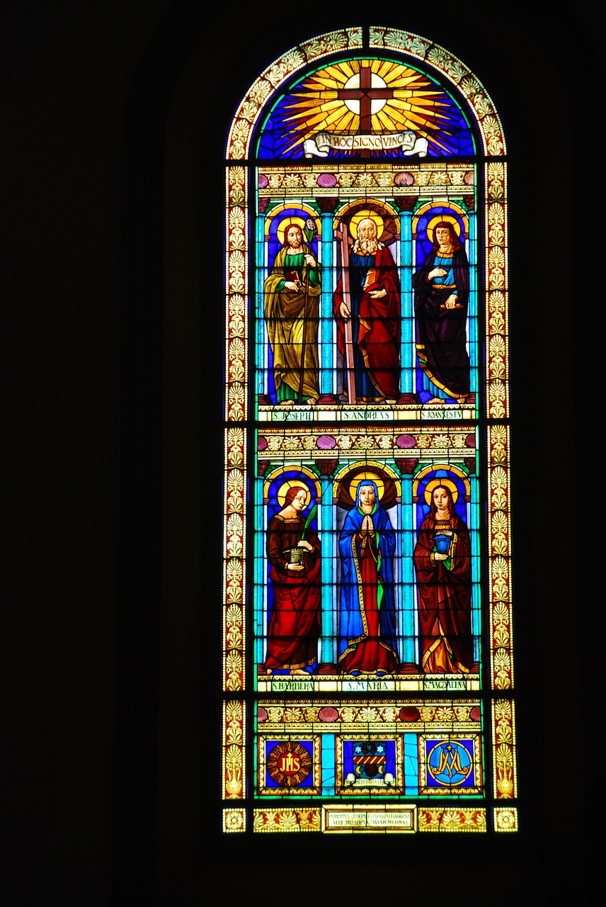 Image - stained glass window church color