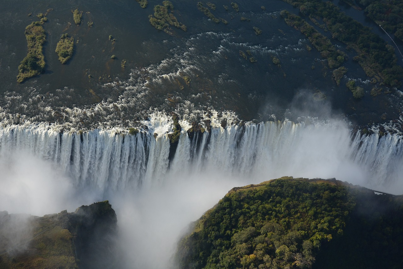 Image - africa victoria falls waterfall