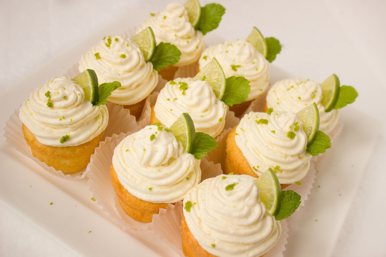 Image - caipirinha muffins cake cream lime