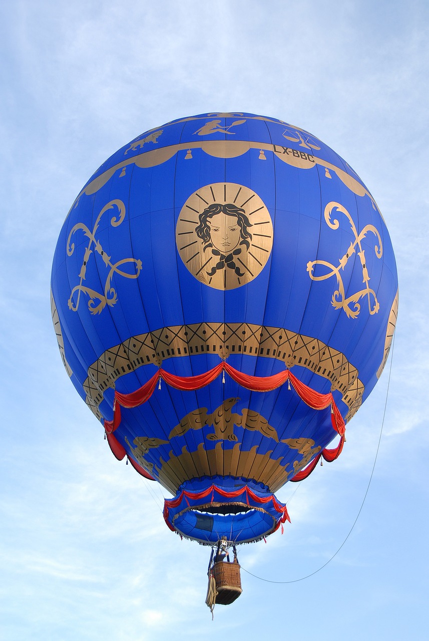 Image - hot air ballooning ball sky blue