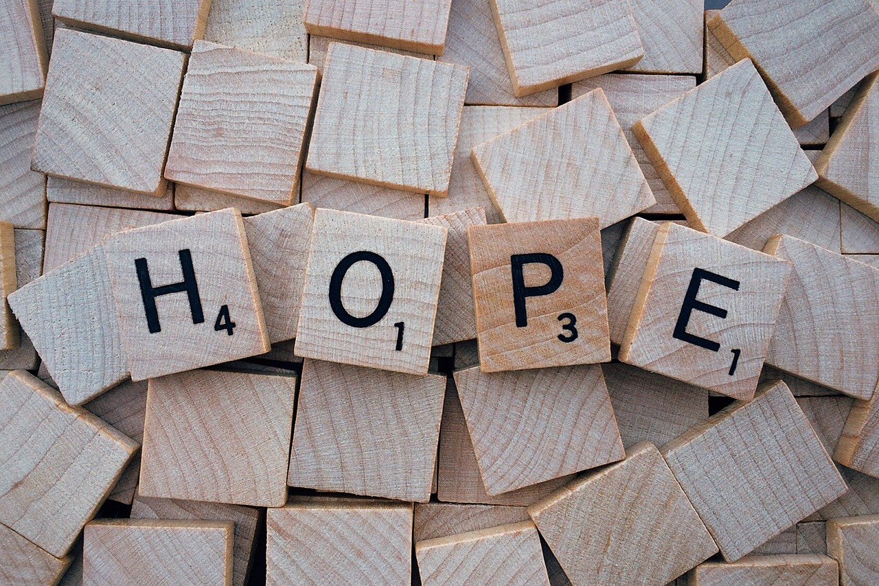 Image - hope word letters scrabble