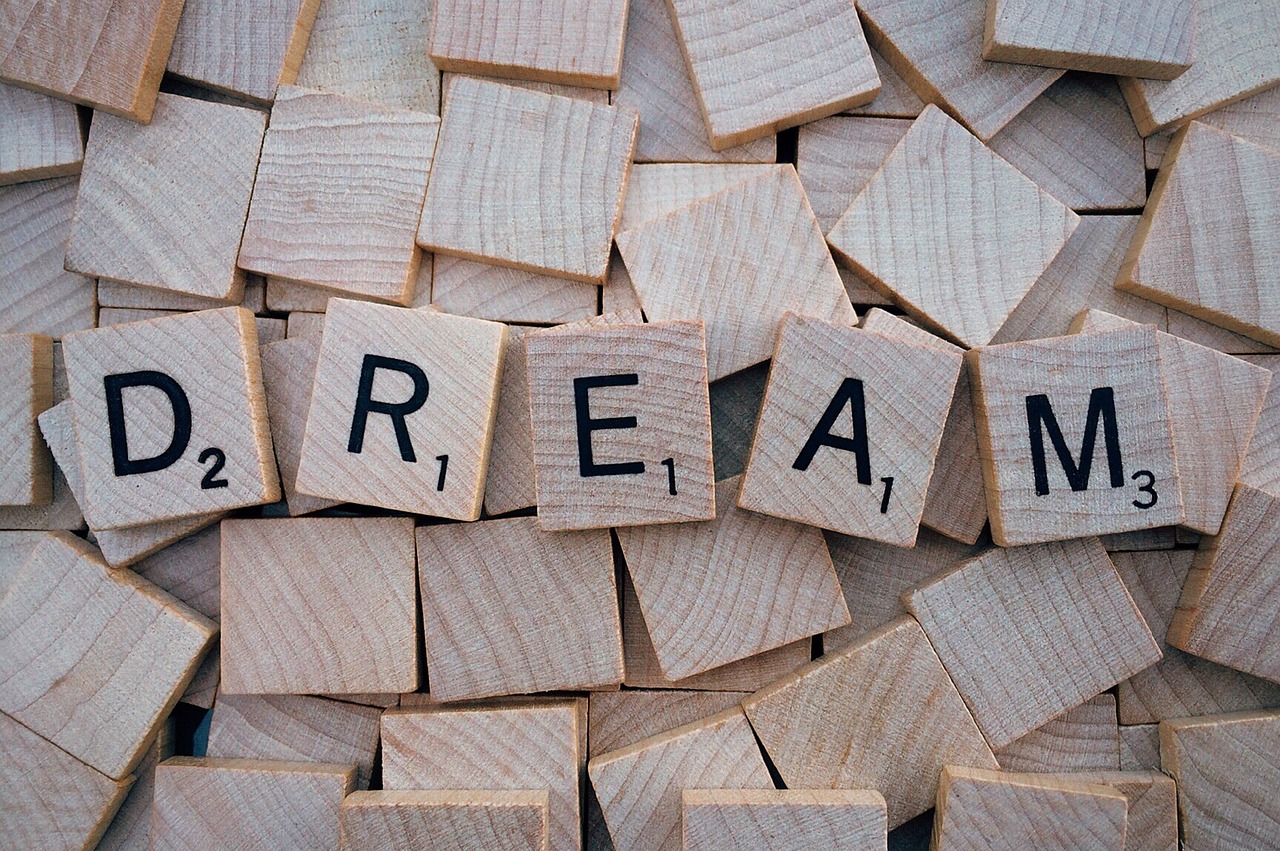 Image - dream word letters scrabble