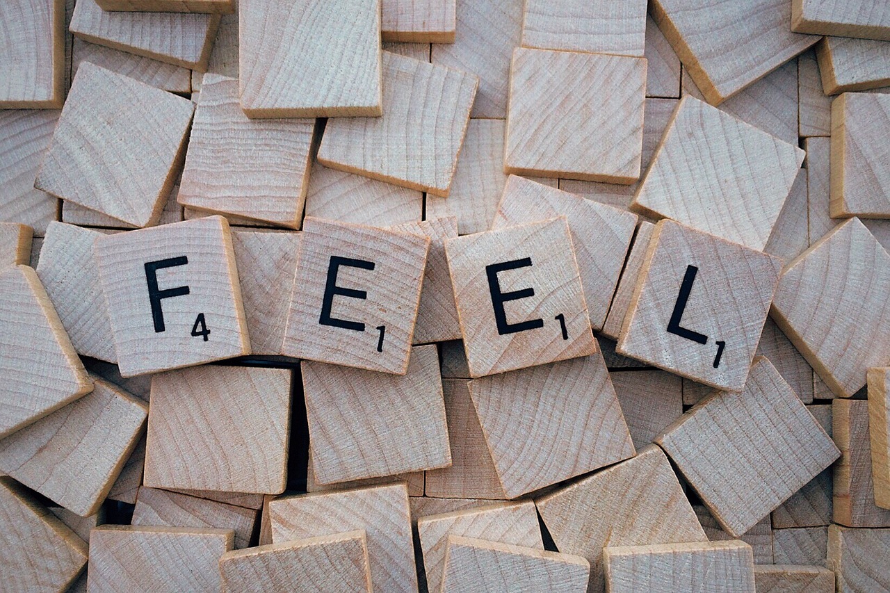 Image - feel word letters scrabble