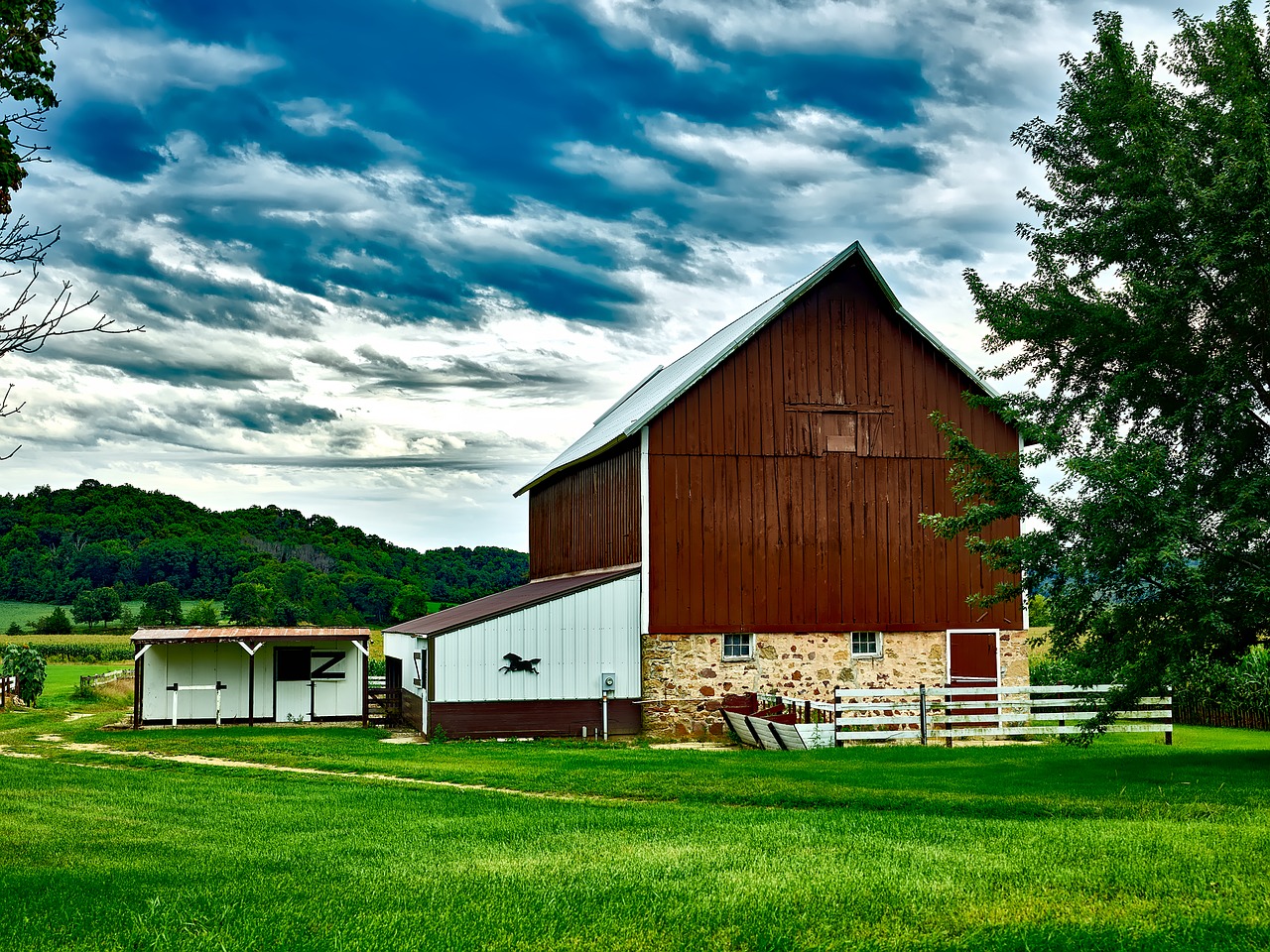 Image - wisconsin farm country rural barn