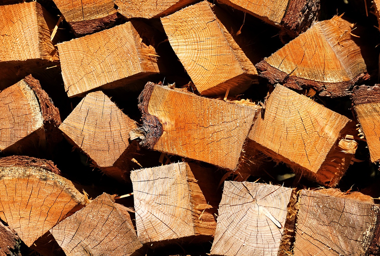 Image - stack of wood winter heat wood