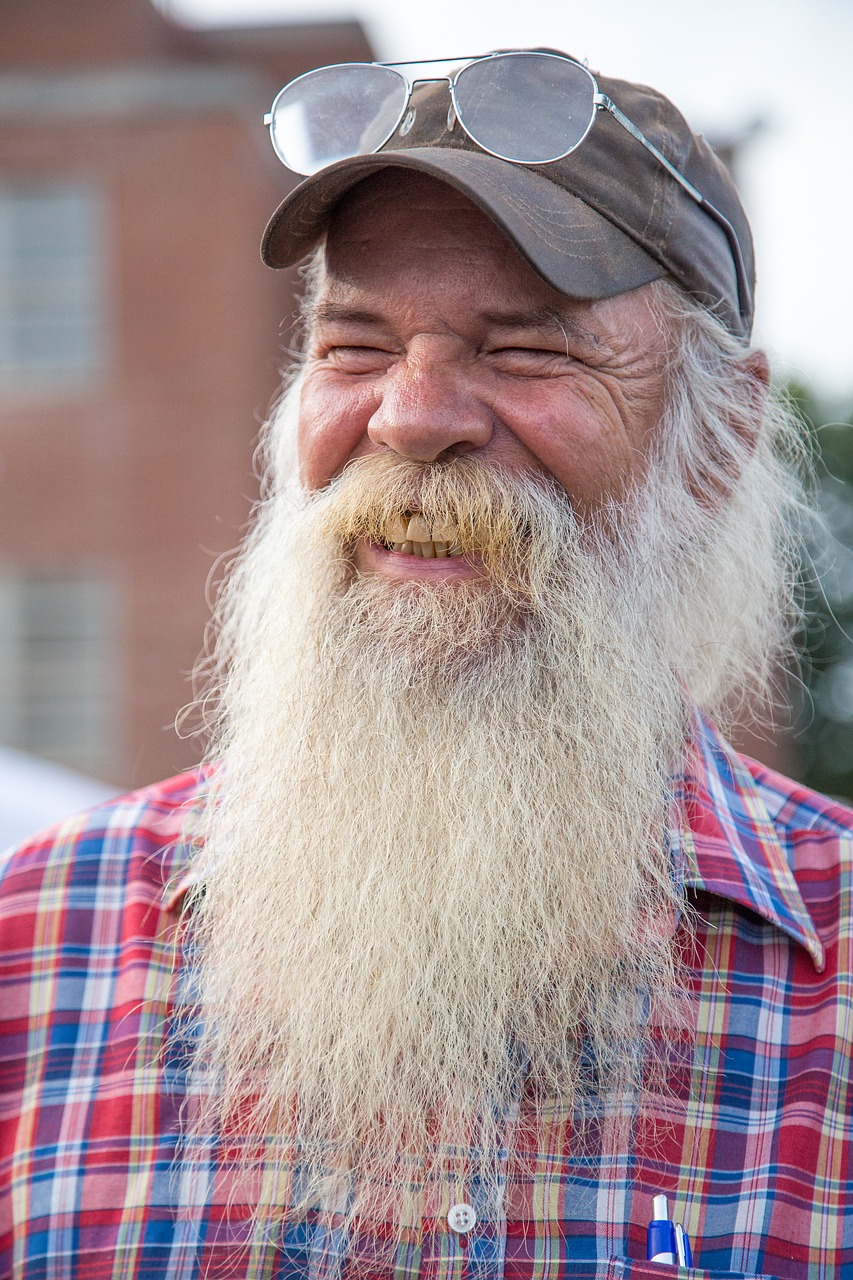 Image - bearded man hair mustache smile
