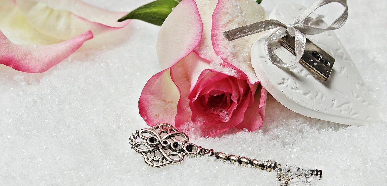 Image - heart key rose herzchen love