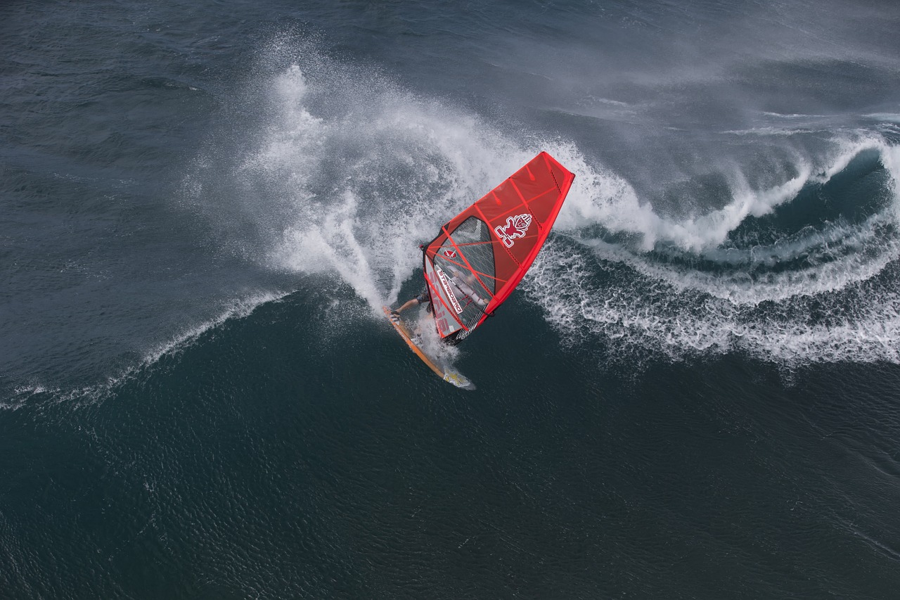 Image - hawaii wind surfing recreation