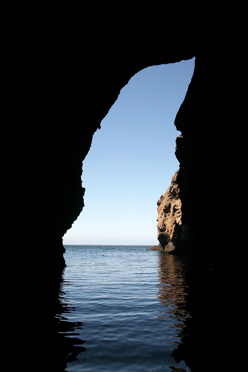 Image - cave opening santa cruz island rock