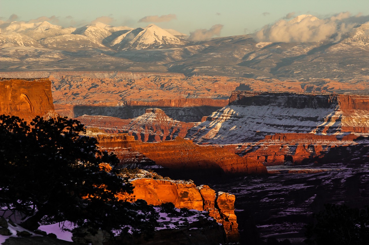 Image - sunset landscape panorama rocks