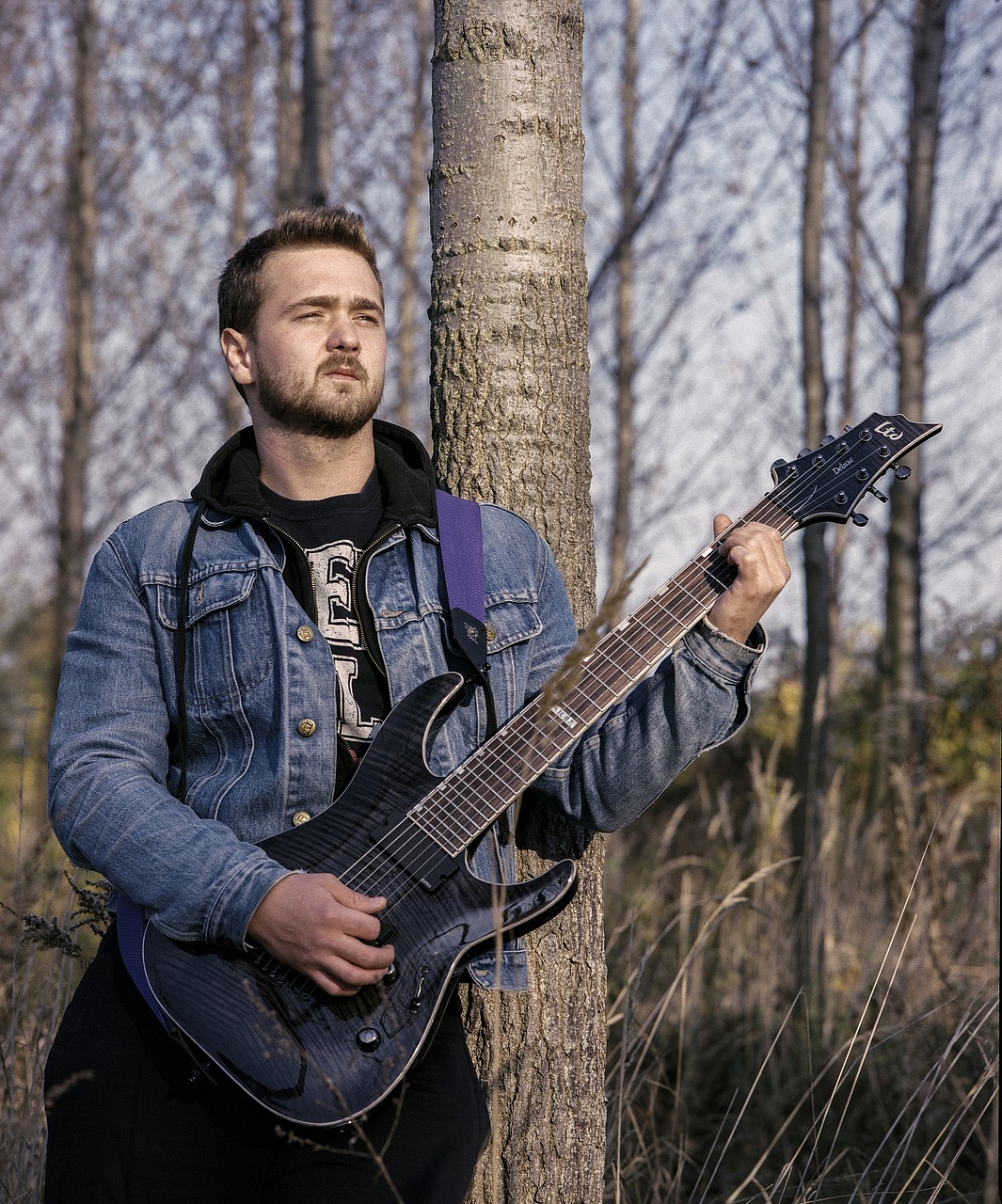 Image - young man guitarist man music