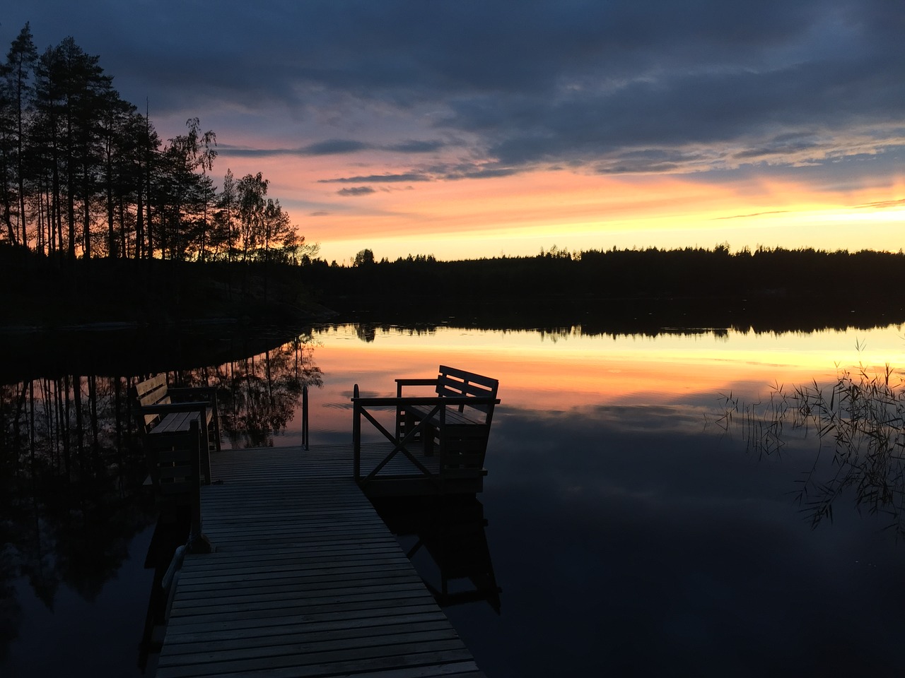 Image - finland more colorful sunset clouds