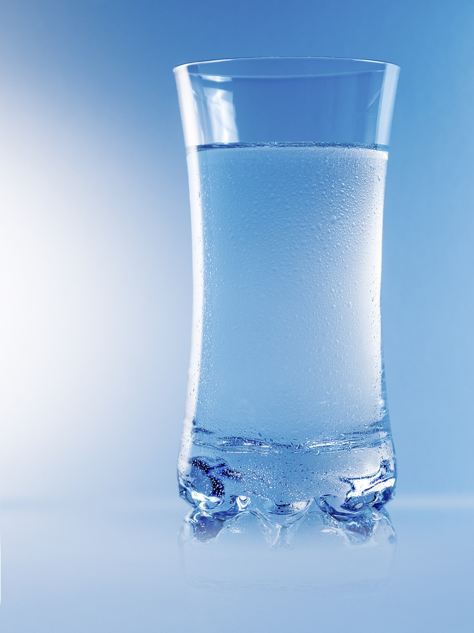 Image - glass water blue clear mirroring