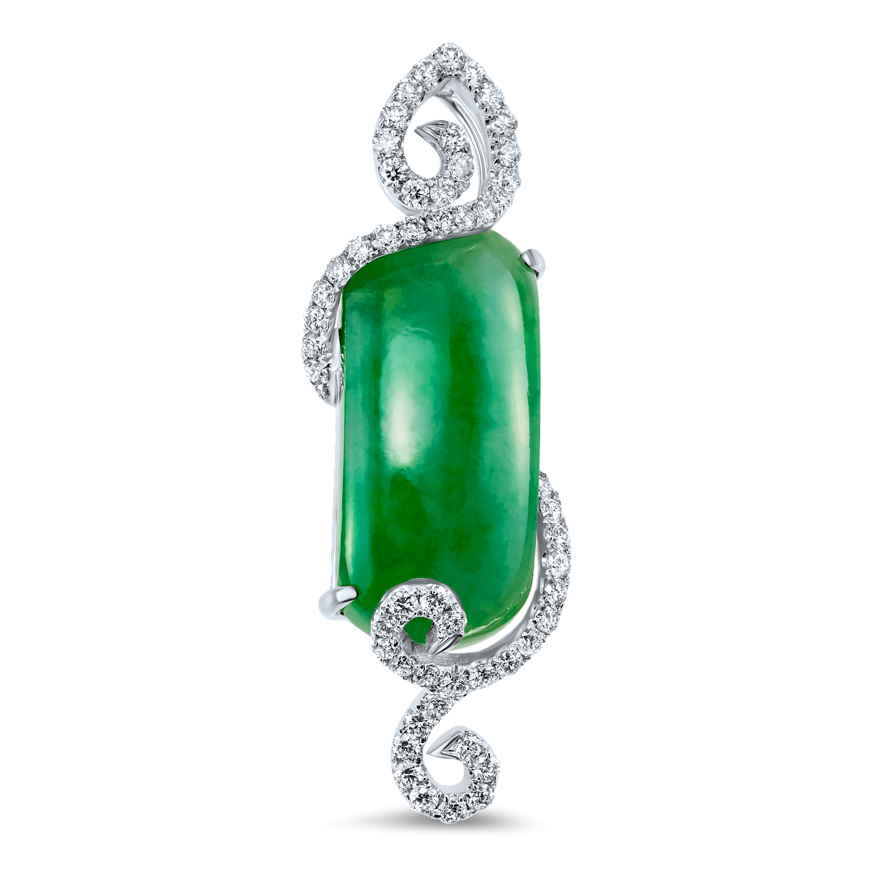 Image - jade pendant diamond jewellery