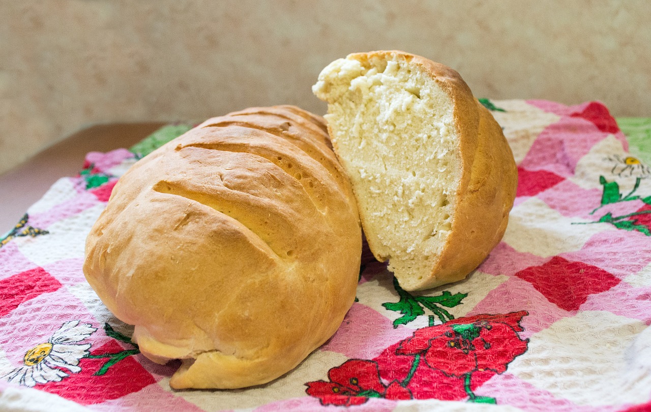 Image - bread towel table