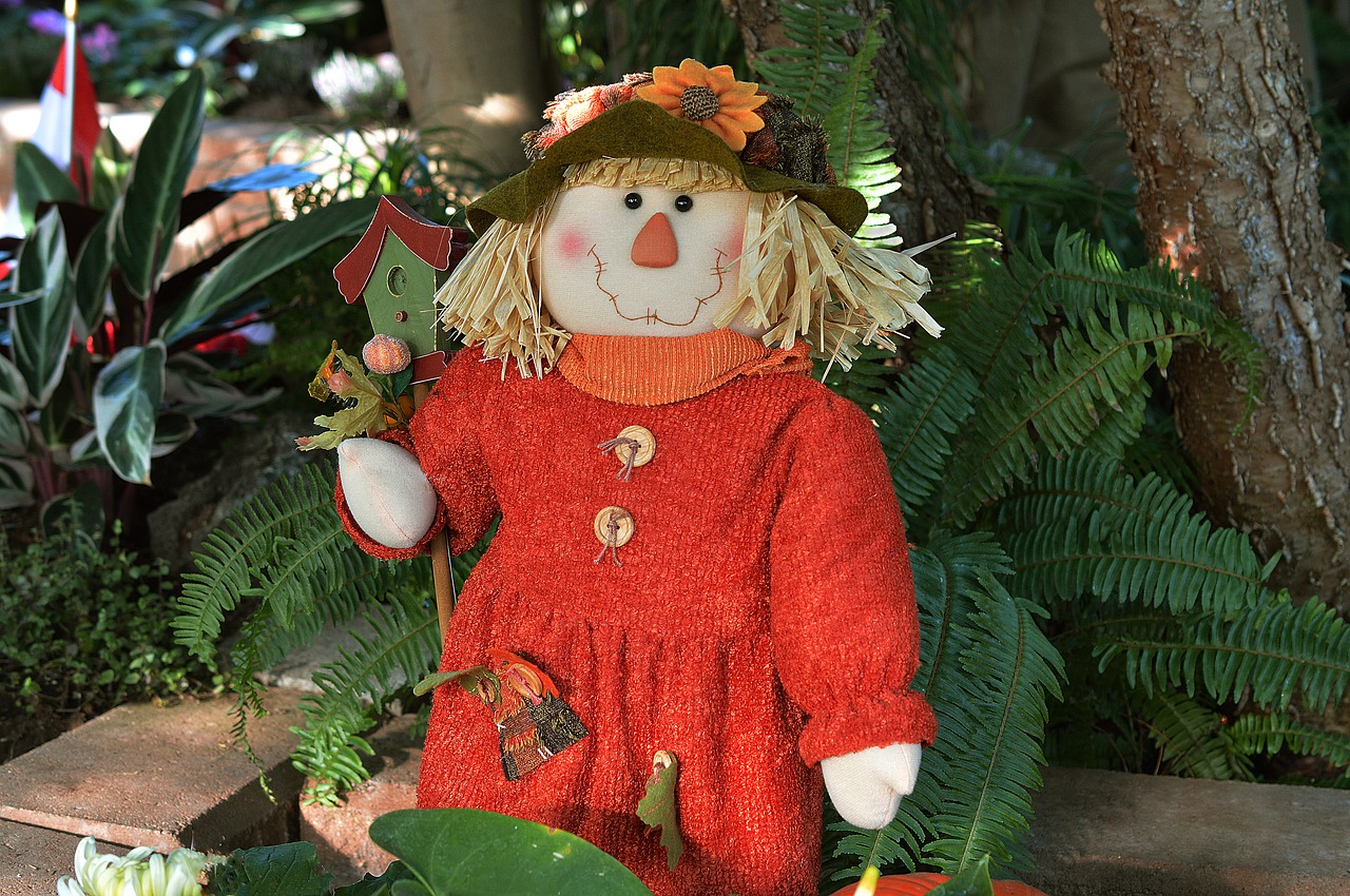 Image - scarecrow doll fall autumn harvest