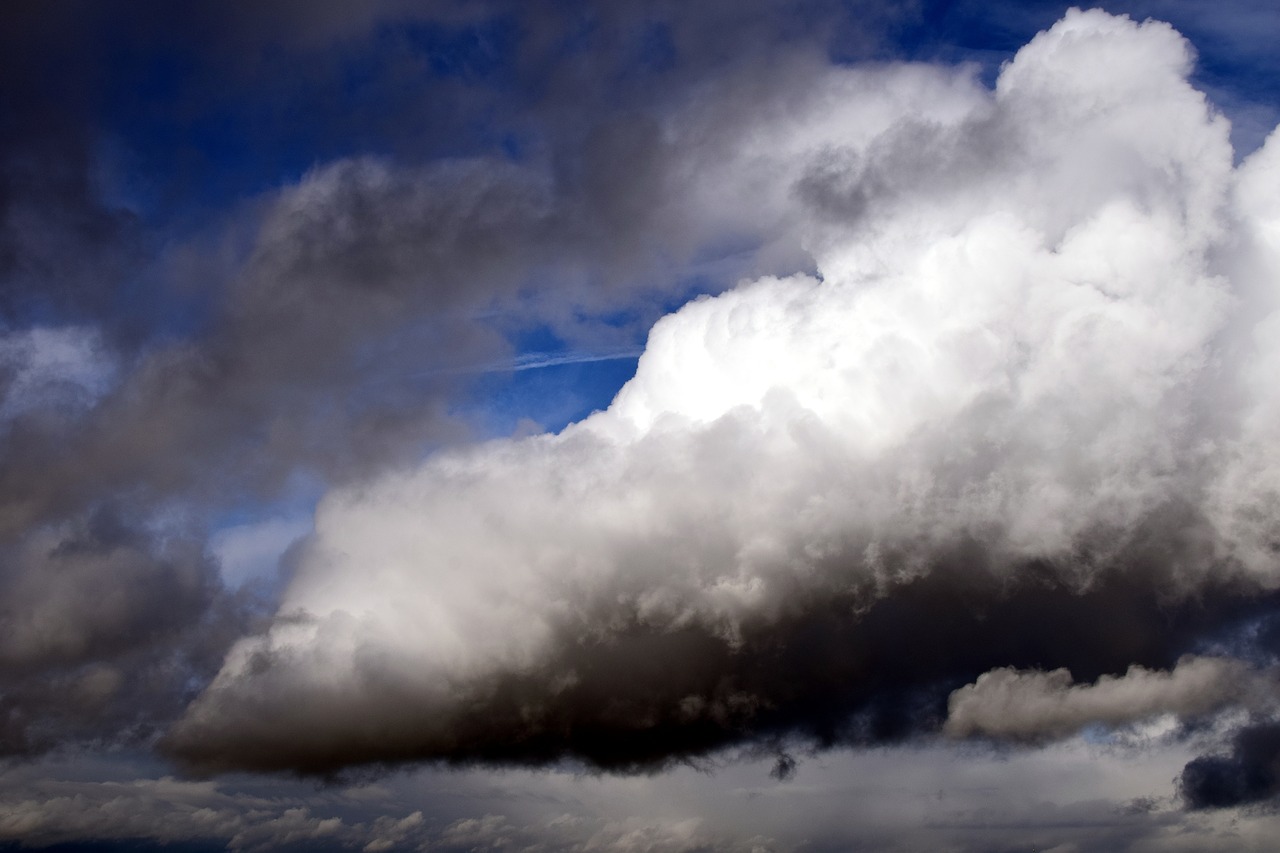 Image - cloud thundercloud sky blue