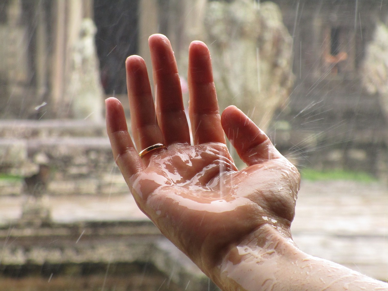 Image - hand rain zen ring commitment