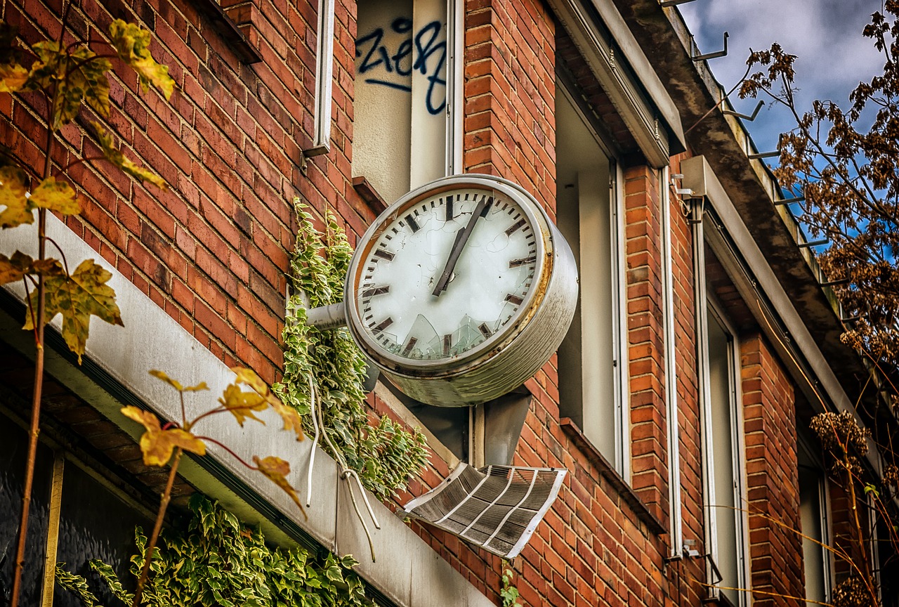 Image - lost places factory clock time