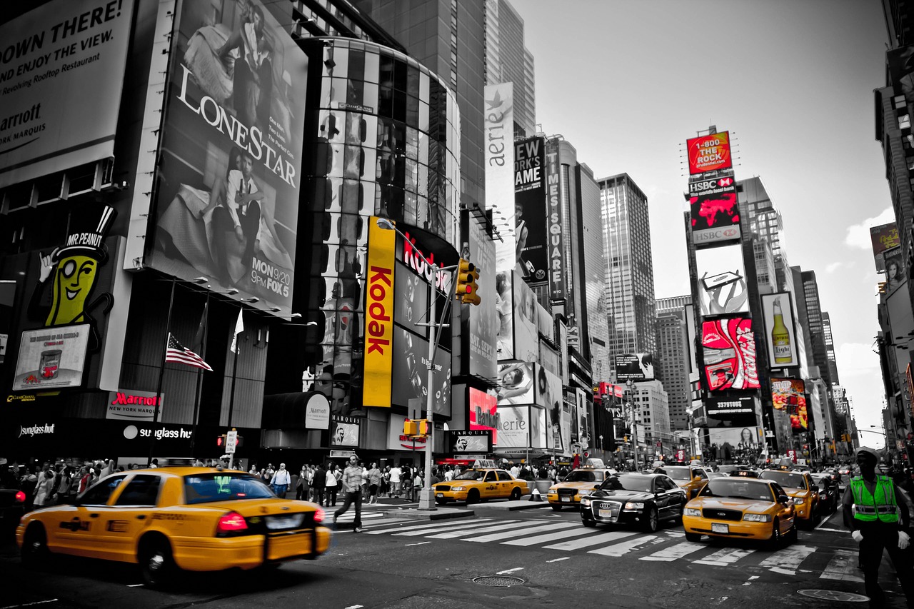 Image - new york red yellow usa city