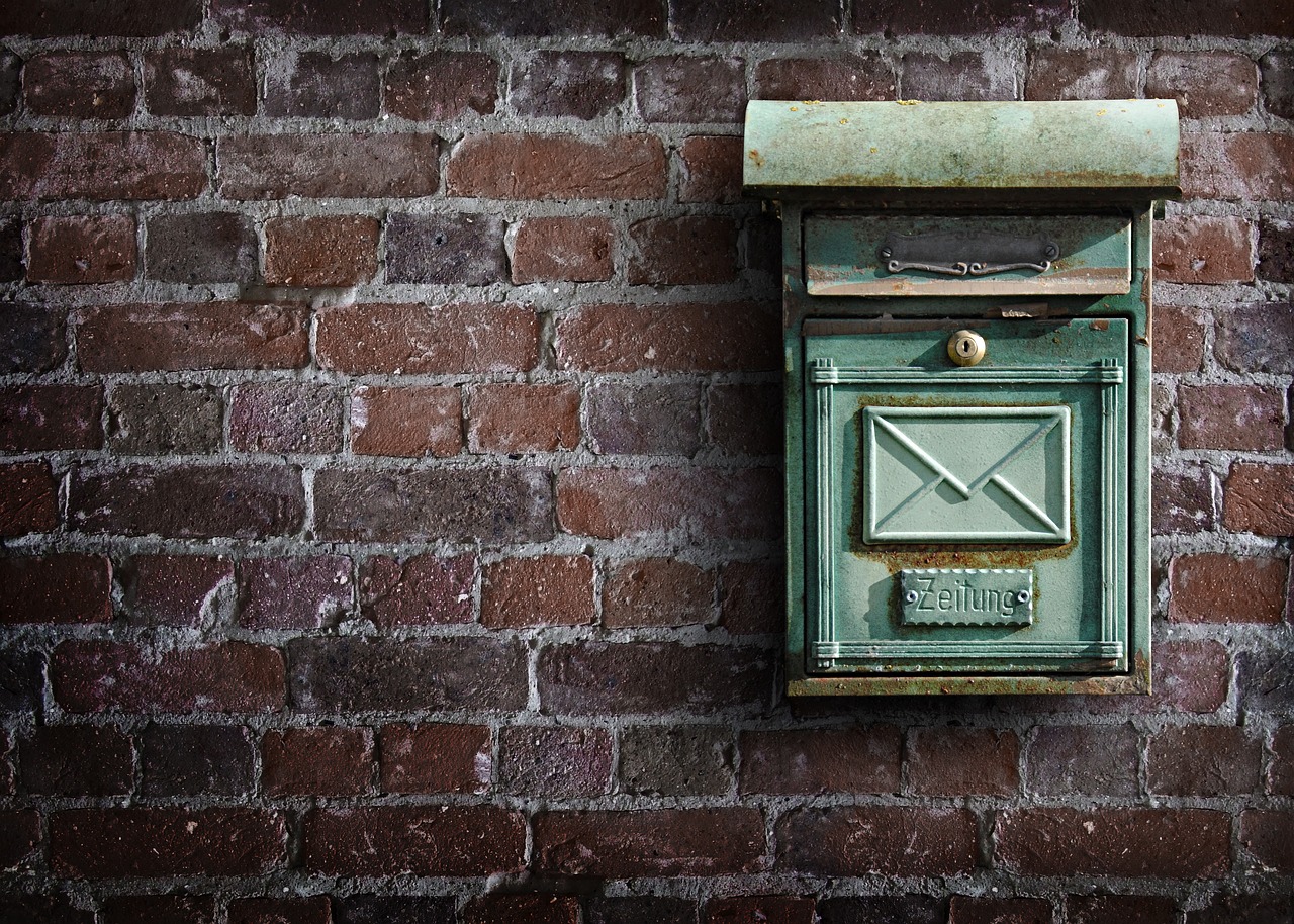 Image - mailbox wall post letter boxes