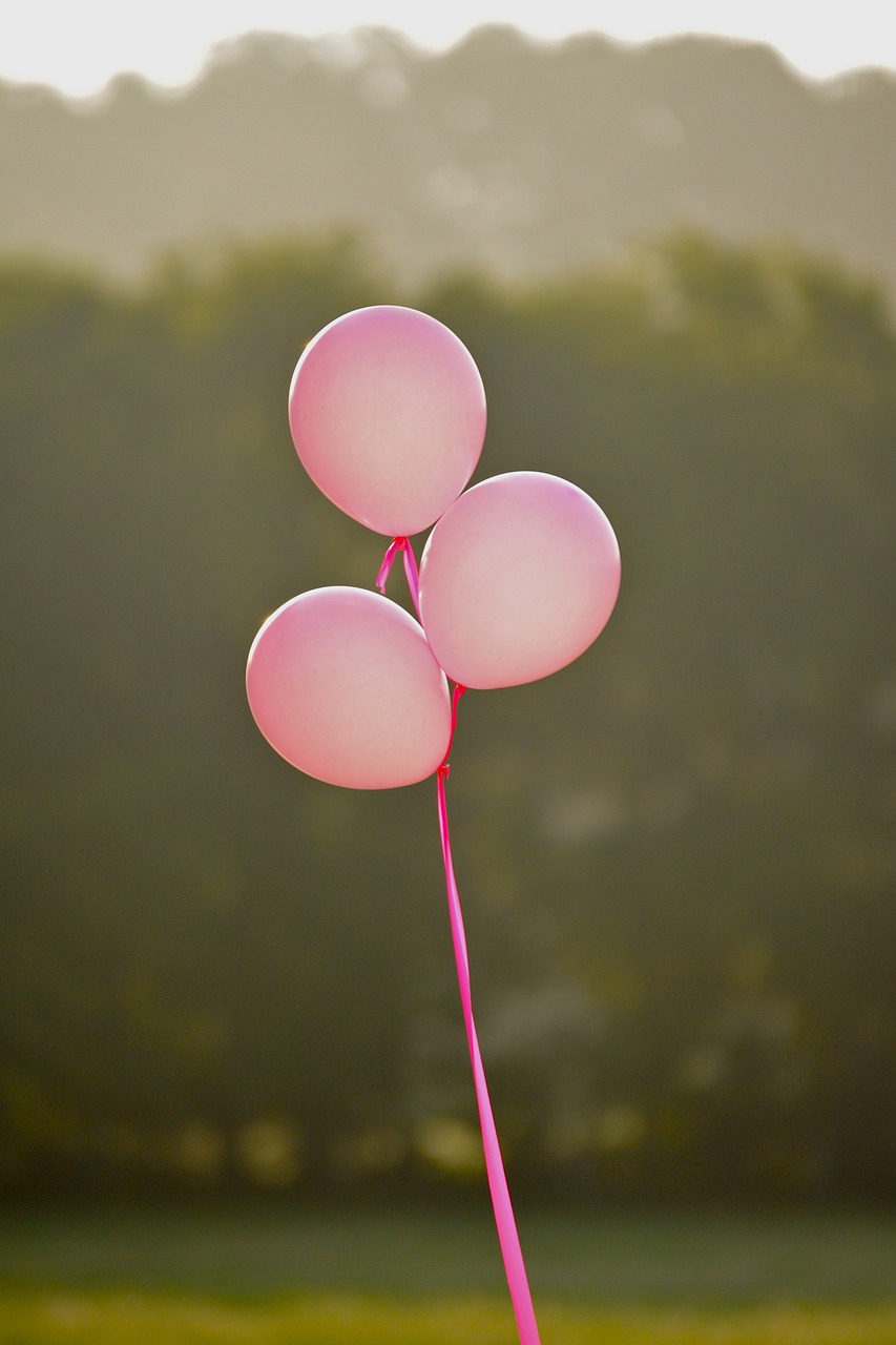 Image - pink pink balloons breast cancer