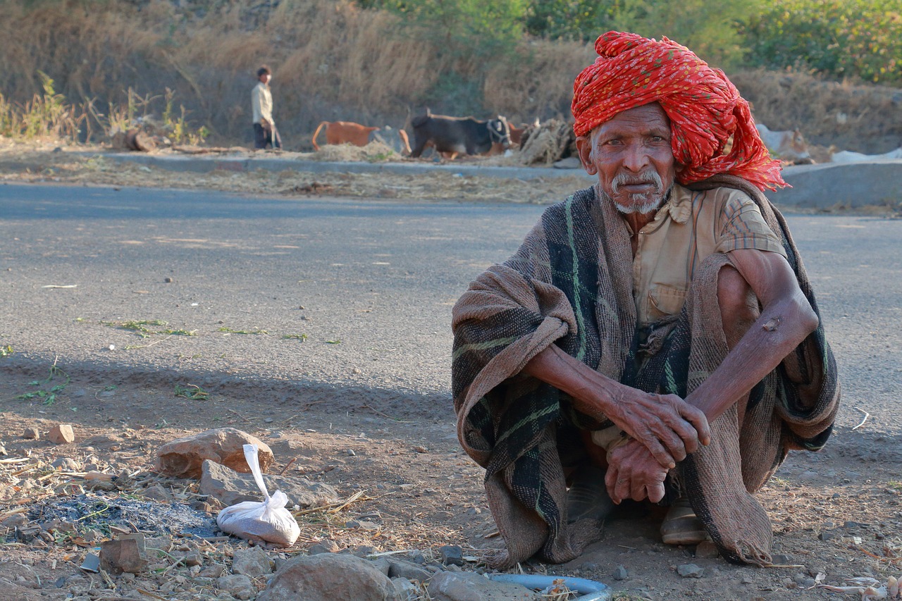 Image - old man roadside herder