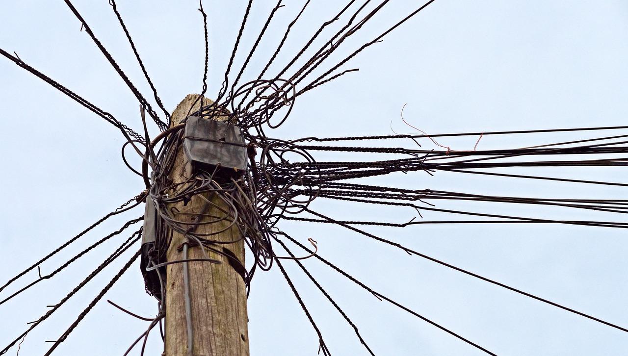 Image - telephone telegraph pole wire