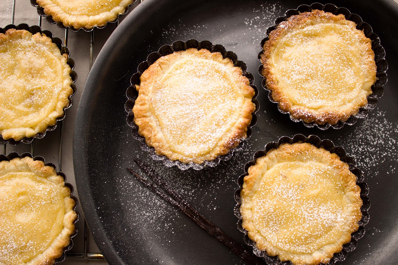 Image - pudding tart vanilla pastries