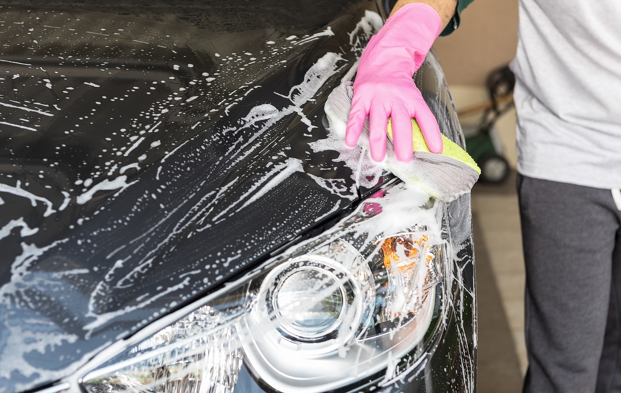 Image - wash a car the car blue