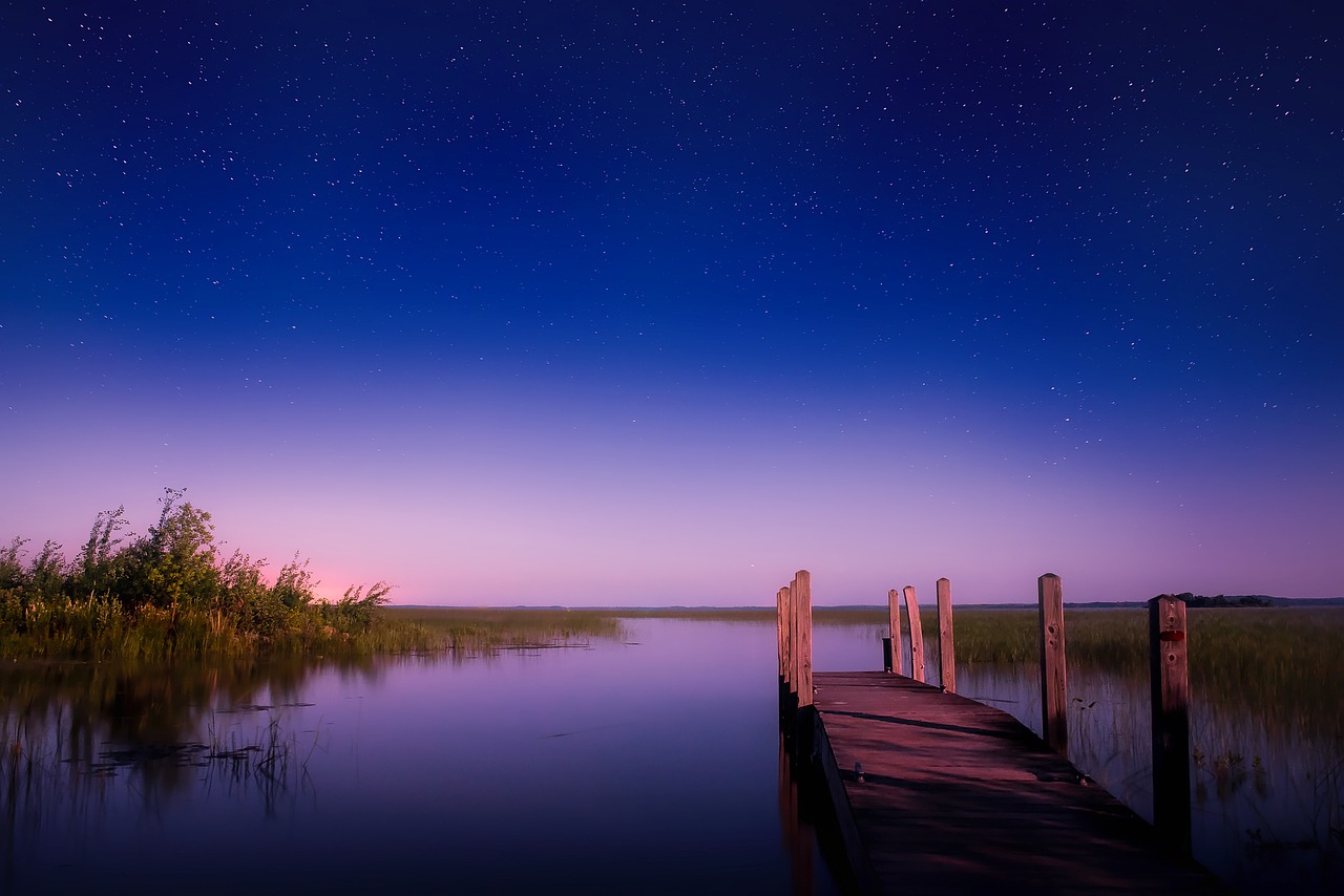 Image - michigan lake water sunset dusk