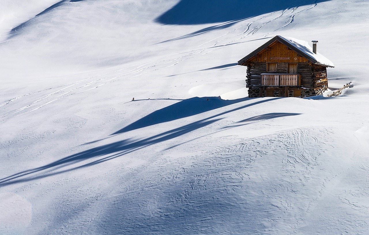 Image - italy cabin log wood wooden alone