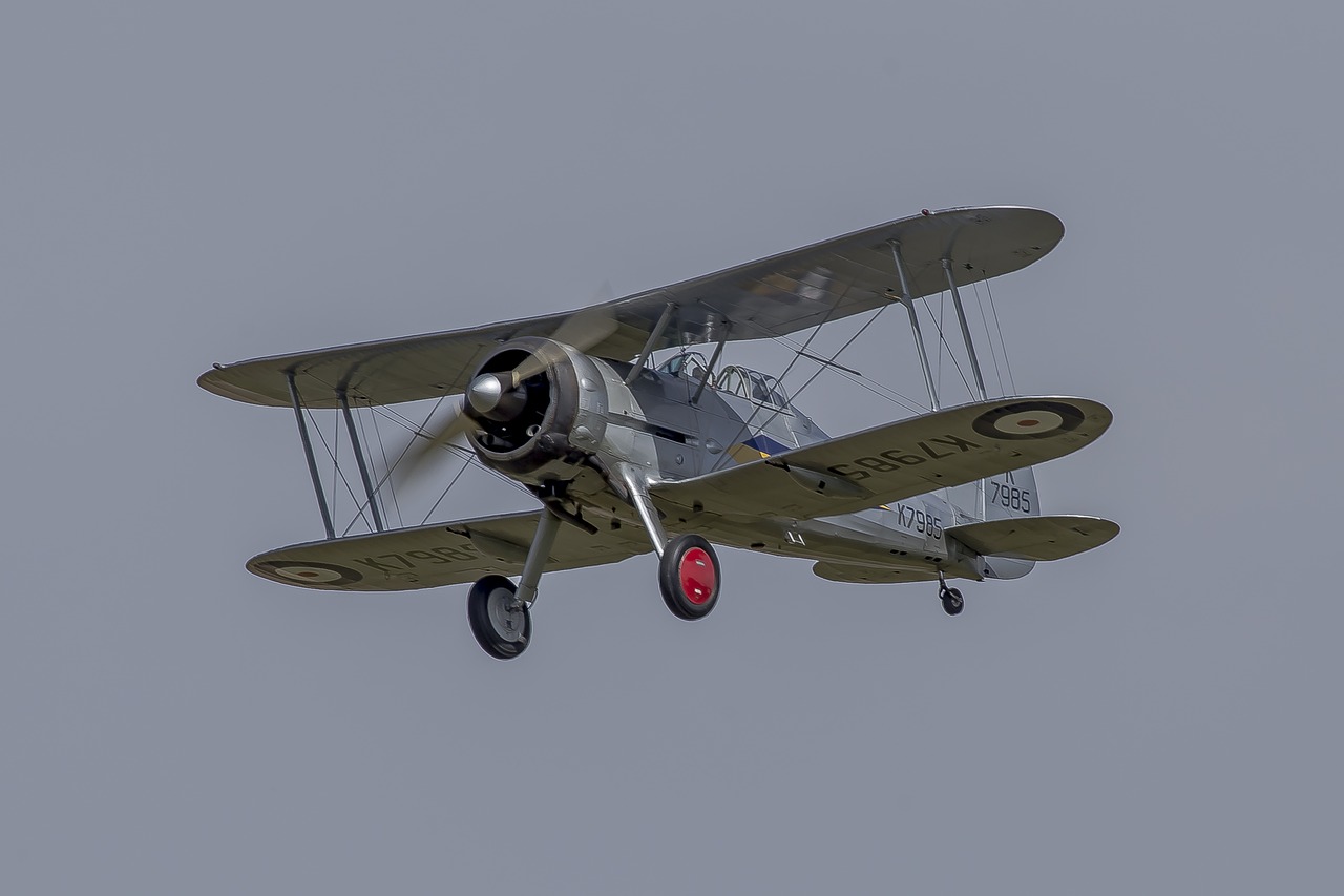 Image - aviation gloster biplane