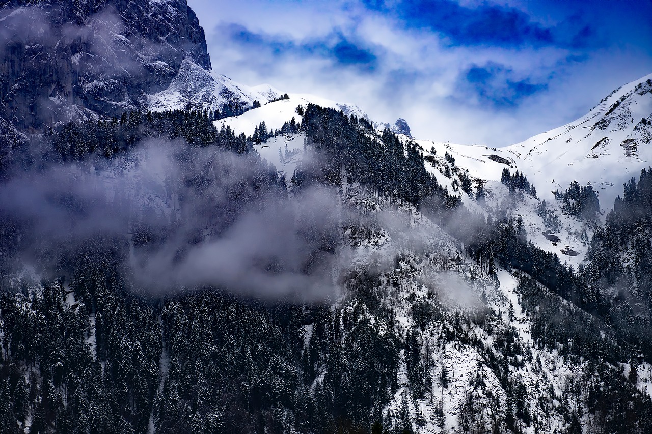 Image - switzerland mountains sky clouds