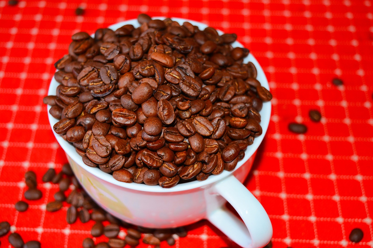 Image - coffee beans red cup energy